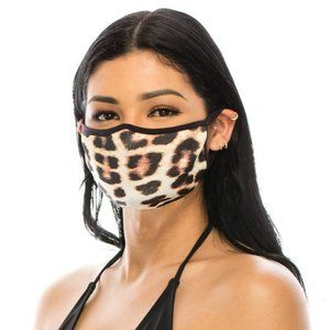 🆕 NWT LEOPARD REUSABLE WASHABLE FABRIC FACE MASK